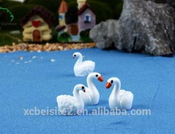 cy309 Artificial Three-dimensional whale DIY Resin swan crafts garden moss Micro View decorations