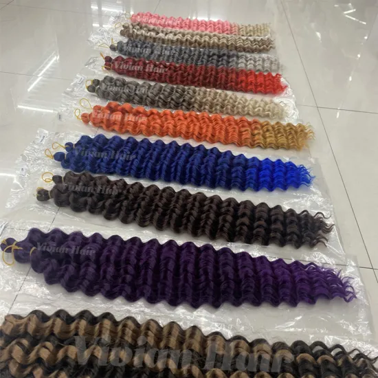 100% Kanekalon 24 Inch 100g Synthetic Crochet Futura Deep Water Wave Curly Loose Twistocean Deep Wave Crochet Hair: Product Search Engine