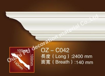 PU Material Mouldings plain corner moulding