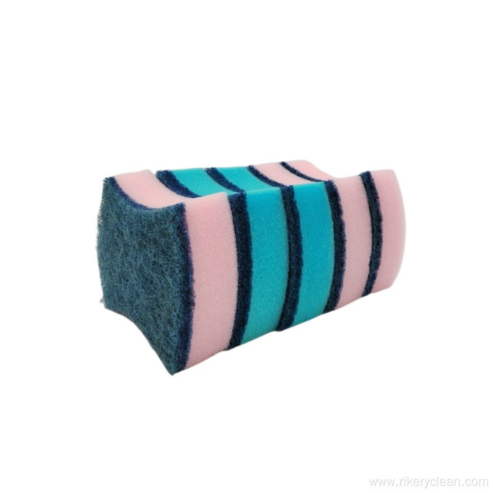 Household Scrubbing Sponge with Scouring Pad