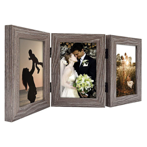 Customized Photo Frame Vintage Hinged Table Desk Top Picture Photo Frame Manufactory