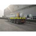 19000L 3 Axles H2SO4 Utoaji wa tank ya nusu-trailers