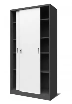 Black White Office Cupboard