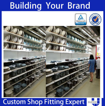stainless steel almari for show room sampling booth design plates store