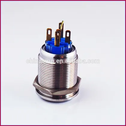 Metal Push Buttons, DUAL LED RED BLUE Indicator Lights, Selector Switches