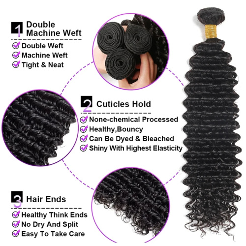 Deep Wave Bulk Wholesale 30Inch Deep Wave Hair Weave Bundles Supplier