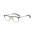 Titanium gerahmte Designer -Rechteckgoldgoldbrille