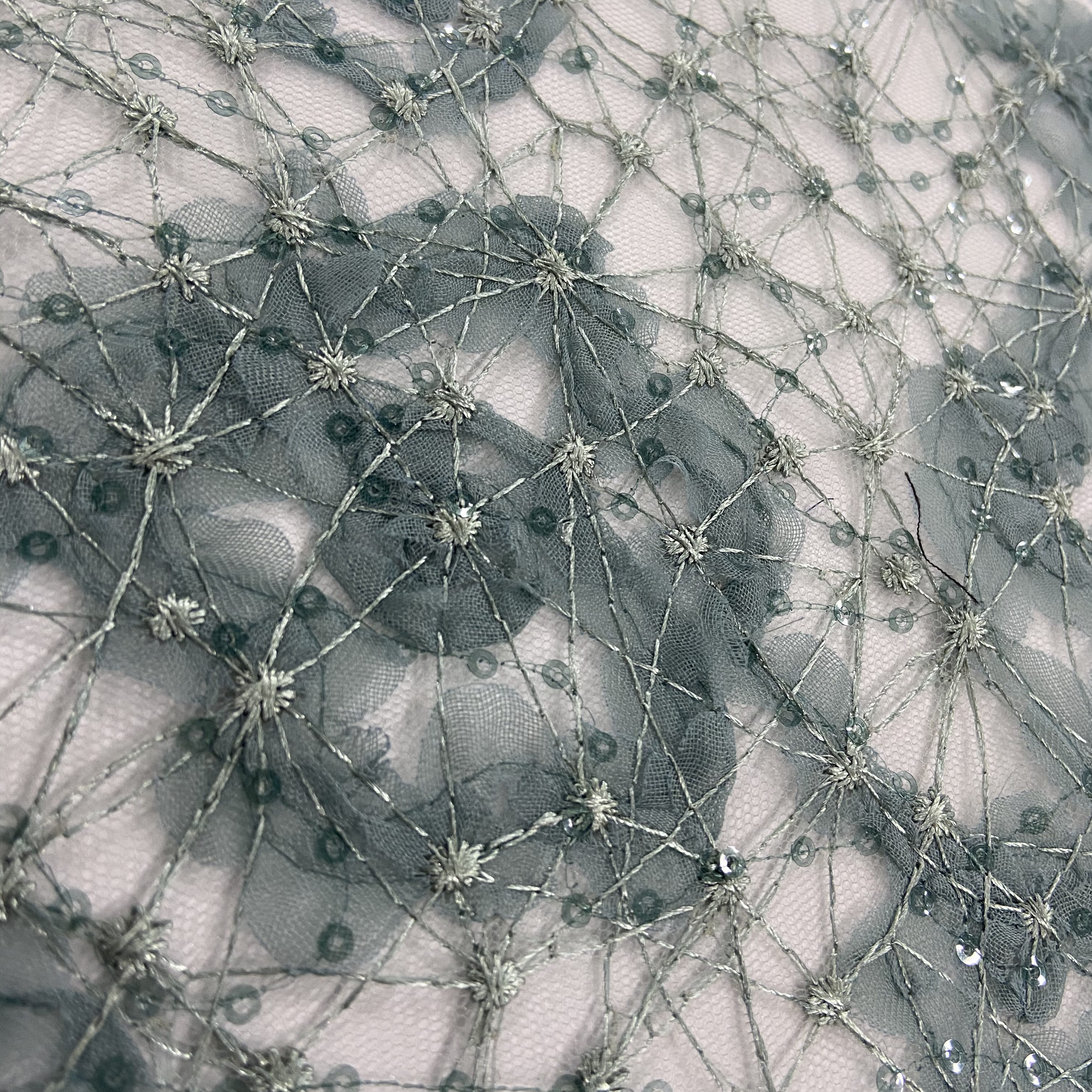 Embroidery On Mesh Fabric 4