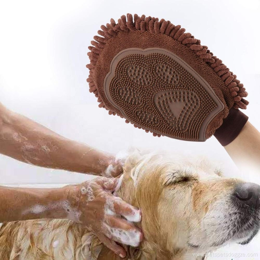 Microfiber Pet Grooming Towel Deshedding Brush Gloves