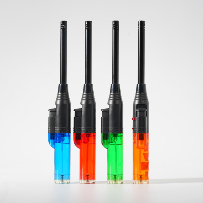 Прозрачная свеча легче с мягким пламенем и детским защитой