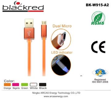 Blackred brand Wholesale data charging micro usb cable for smartphone tablet