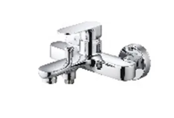 Brass hot and cold water shower faucet