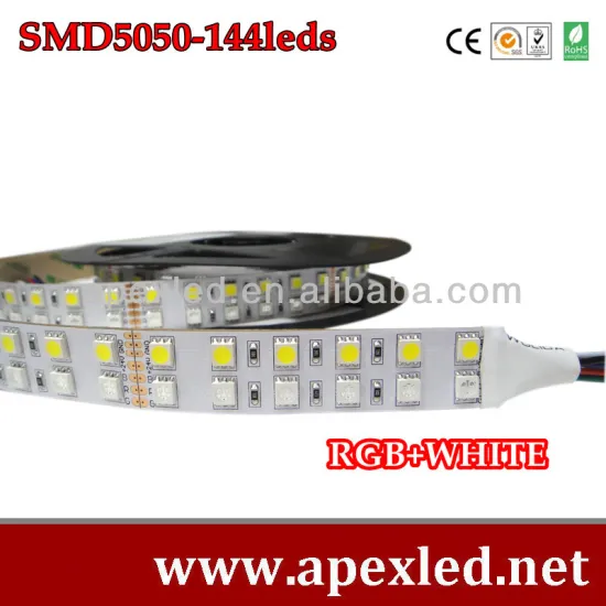 dimmable led strip light SMD5050 RGB+CW in two row design COLOR CHANGING LED LIGHT