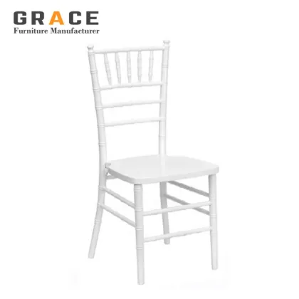 Tiffany Chiavari Chairs for Luxury White Wedding