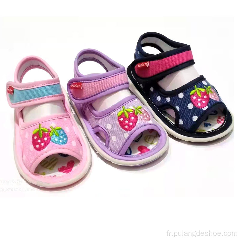 Chaussures bébé sandales filles avec son