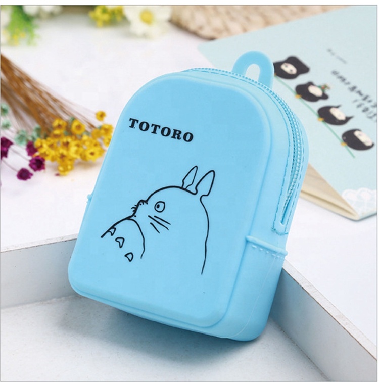 Fashion Mini Silicone Schoolbag Wallet