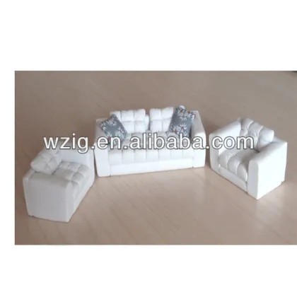 Fancy architectural scale models Ceramic scale sofa set models for architectural model, indoor layout models