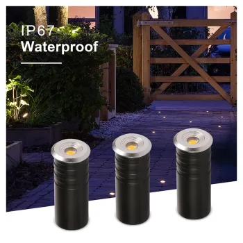 IP67 Waterproof 1W 3000K LED Mini Underground Light