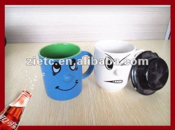 funny ceramic nose mug sublimate