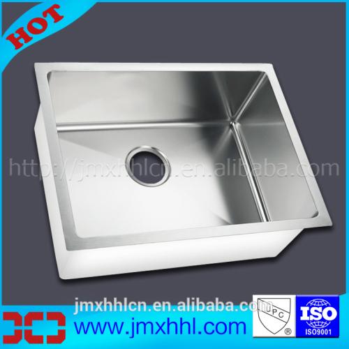 304 single bowl stainless steel kitchen sink hand made from Jiangmen manufacturer HM2218