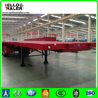 40ft Size and Truck Trailer Use 3 axles flatbed utility trailer