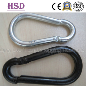 Snap Hook, DIN5299c Type, E. Galvanzed, Black Painted, Stainless Steel Snap Hook., Rigging Hardware, Marine Hardware