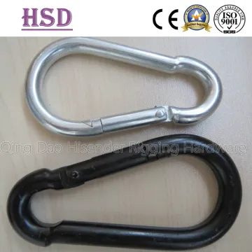 Snap Hook, DIN5299c Type, E. Galvanzed, Black Painted, Stainless Steel Snap Hook., Rigging Hardware, Marine Hardware