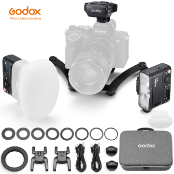 Godox MF12 Dental Photography Lighting: Mini Dual Flash with Diffuser