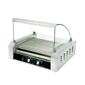 11 Roller in acciaio inossidabile per dog hot dog con finestra: elettrodomestico cucina perfetto per cucina di salsiccia