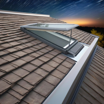 Modern Rain-Proof Polycarbonate Skylight Roofing with Tempered Glass Windows