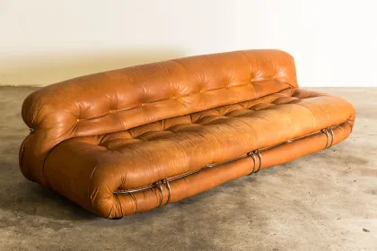 Italian Soriana Sofa by Afra & Tobia Scarpa