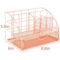 Rose Gold Metal Wire Desk Organizers