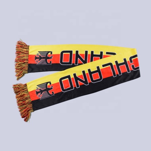 high quality knitted polyester Germany football scarf
