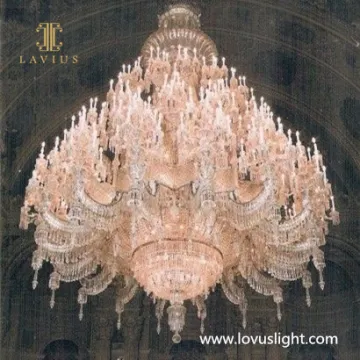 High luxury shopping mall custom retro crystal chandelier Popular creative shopping mall custom project chandelier