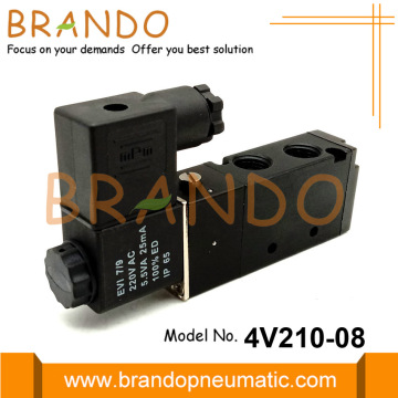 4V210-08 Válvula solenoide neumática de 5 vías 2 de posición