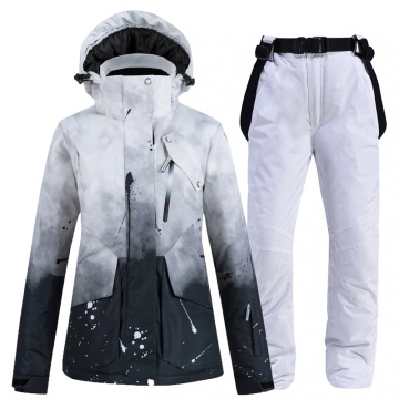 Gradient couples ski suit