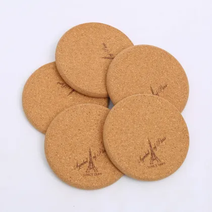 Custom Natural Cork Placemat Round Cork Coaster