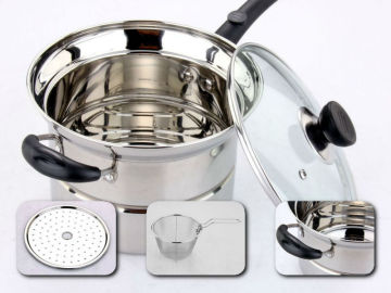 21CM Stailness Steel Multipurpose Pasta Cooking Pot