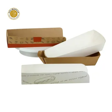 Biodegradable Hot Dog Paper Box and Fast Food Tray Wholesale: Custom Printing Options