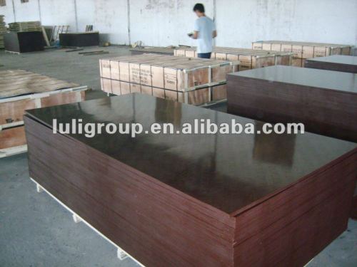 4 * 8 ft 18 mm coklat Film menghadapi kayu lapis dengan Poplar inti