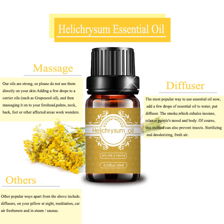 Óleo essencial de helichrysum 100%puro para dormir bem