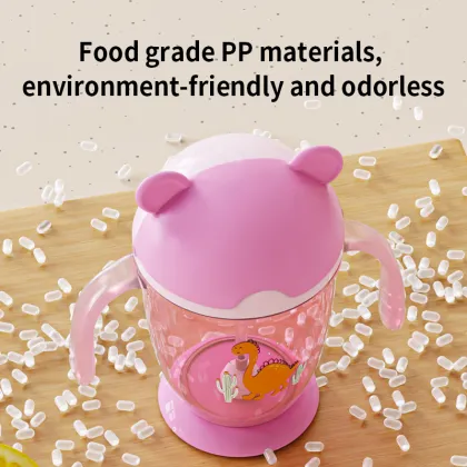300ml cartoon Training cup with handle OEM