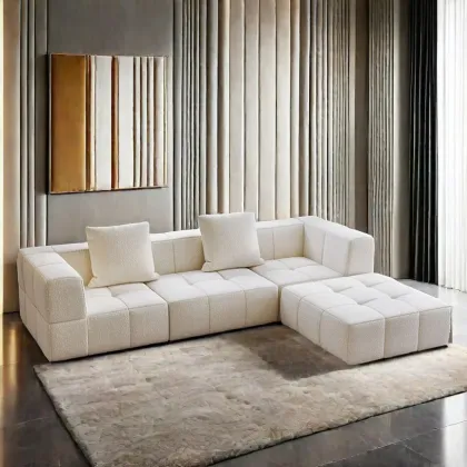 Compressed Sofa Set in Box: Fabric Sofa Compression for Living Room