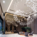 Grand lustre de plafond cristal pour salle de banquet