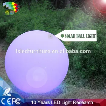 Powerful Rotational Moulding 3d Solar Energy LED Outdoor Ball Glow Swimming