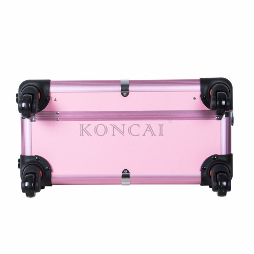 2017 New Arrival Trolley Makeup Case with Full Mirror and Lights