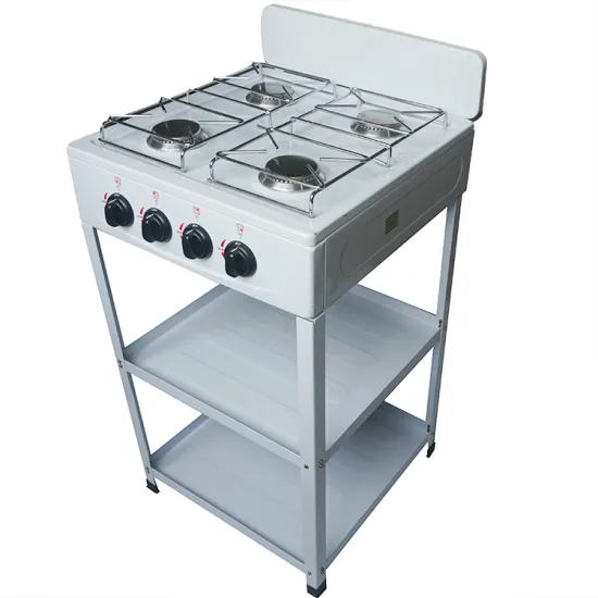 Commercial Free Standing 4 Burner Gas Cooktop with Shelf