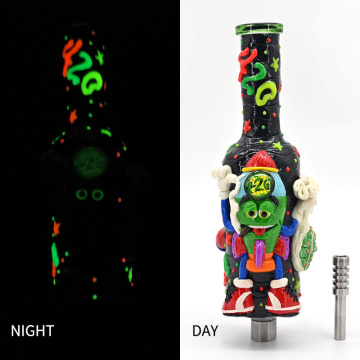 Glass Smoking Bongs with 420 Alien boy