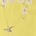 light yellow silk material hand-painted wallpaper