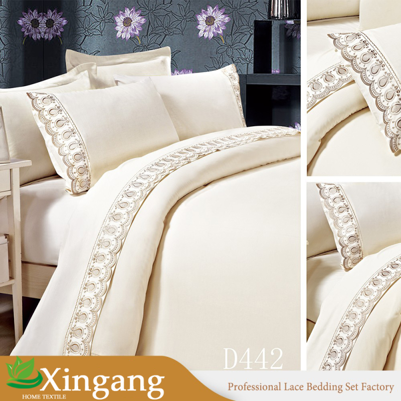 100% Polyester Microfiber Lace Sheet Set